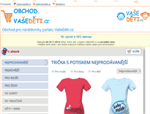 Tablet Screenshot of obchod.vasedeti.cz